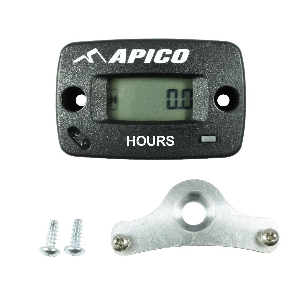 Apico Wireless Hour Meter With Bracket Motocross Enduro Motorcycle ATV